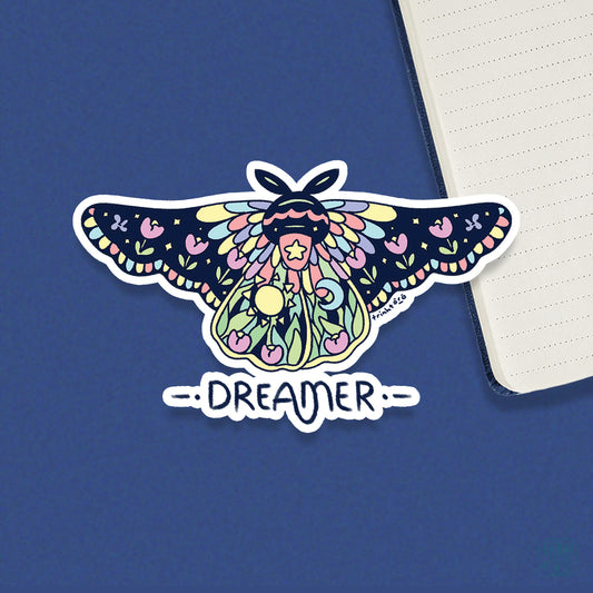 Dream big holographic sticker